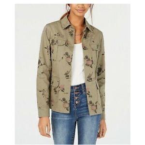 American Rag Floral Camo Trucker Jacket sz. XS